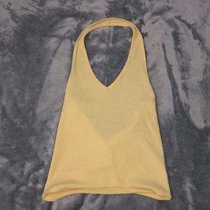 Women’s yellow halter top